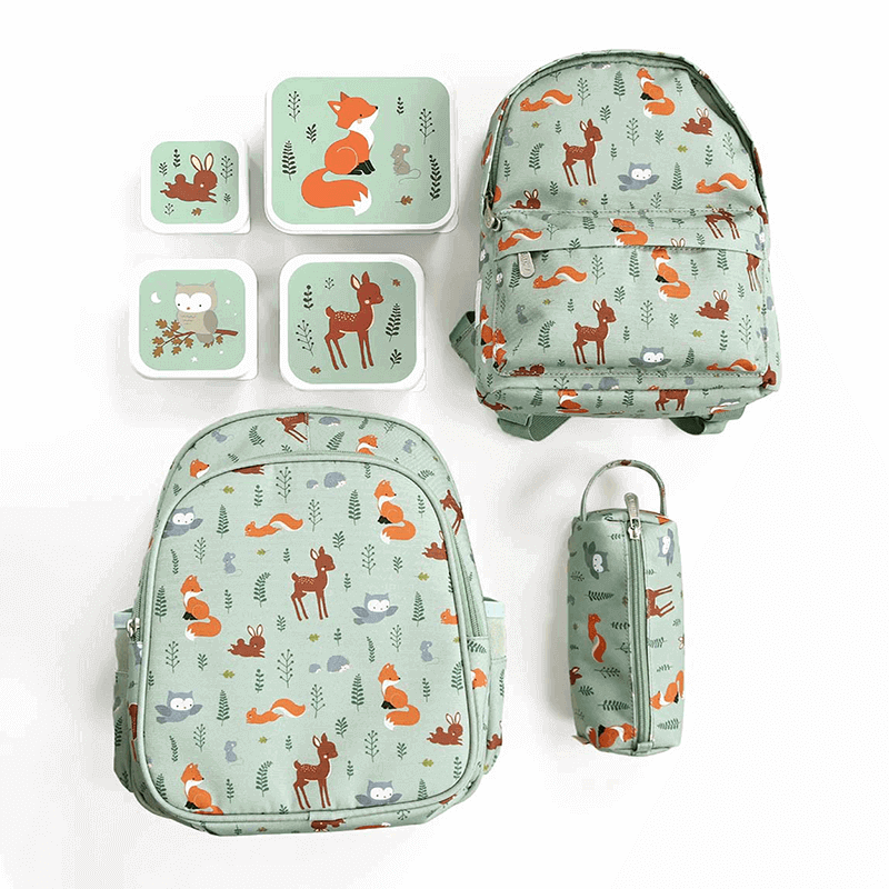 Kinder-Lunchbox 4er Set "Waldfreunde"