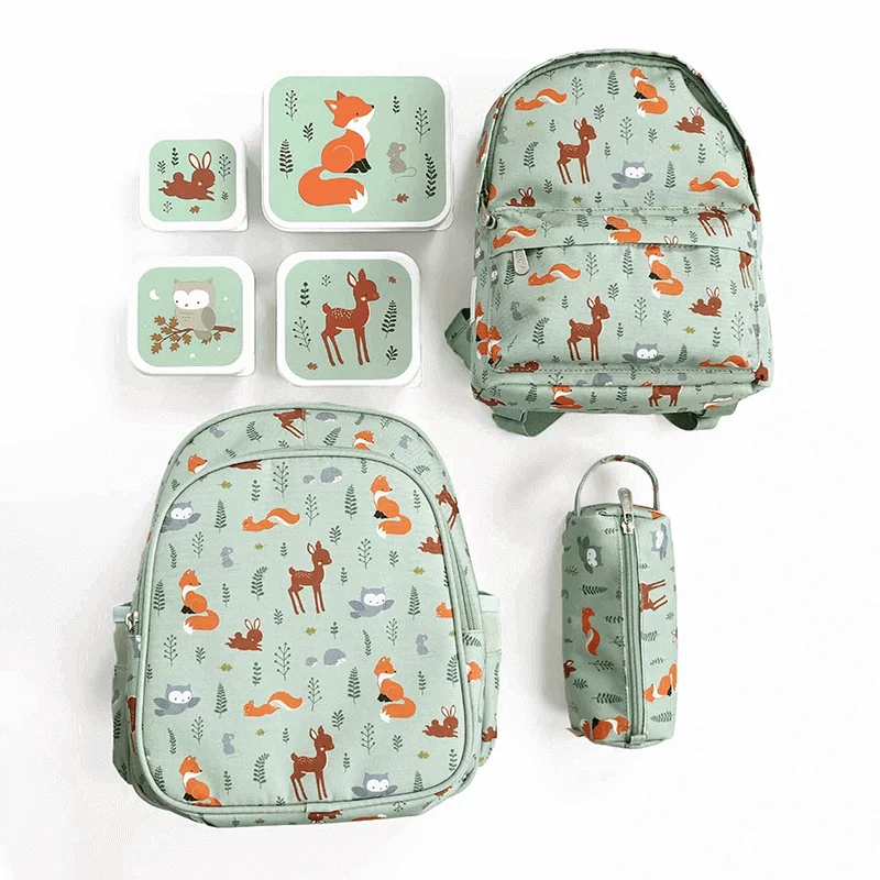 Kinder-Lunchbox 4er Set "Waldfreunde"