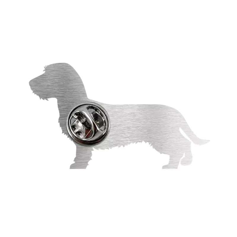 Deko Pin/Anstecker "Rauhaardackel"