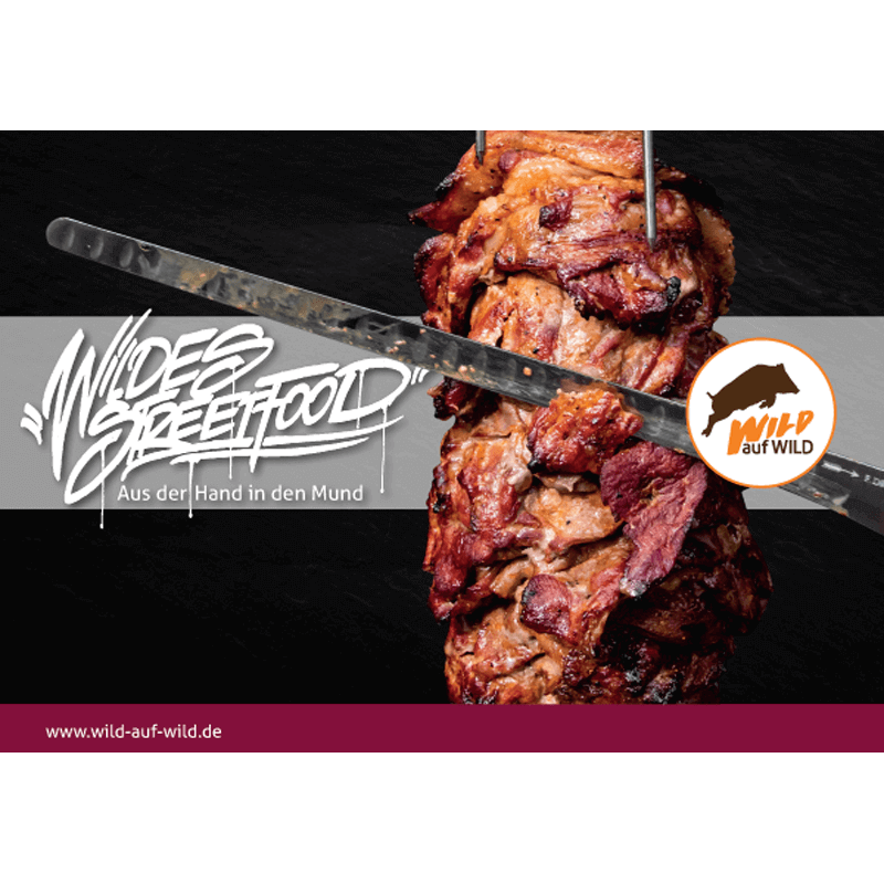 Rezeptbroschüre "Wildes Streetfood" (Wild auf Wild)