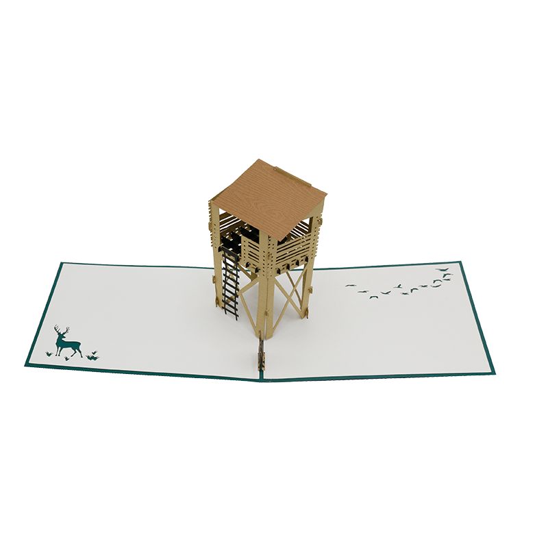 Pop-up-Karte "Hochsitz"