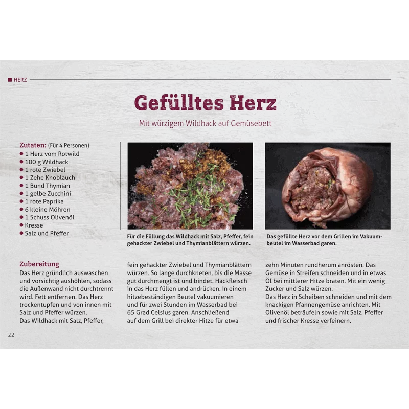 Rezeptbroschüre "Wilde Innereien" (Wild auf Wild)