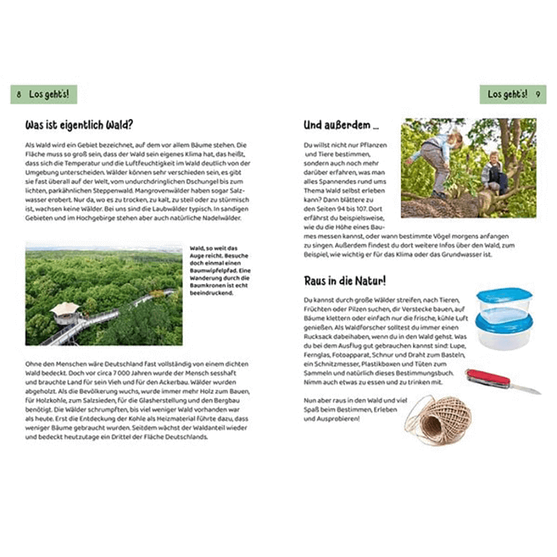 Kinderbuch „Kindernaturführer: Was lebt im Wald?“