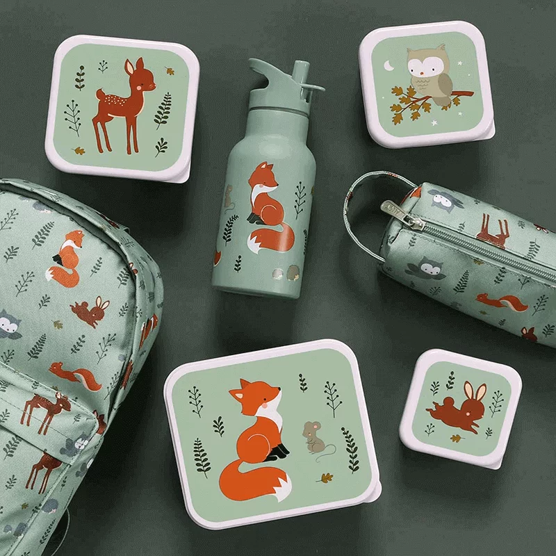 Kinder-Lunchbox 4er Set "Waldfreunde"