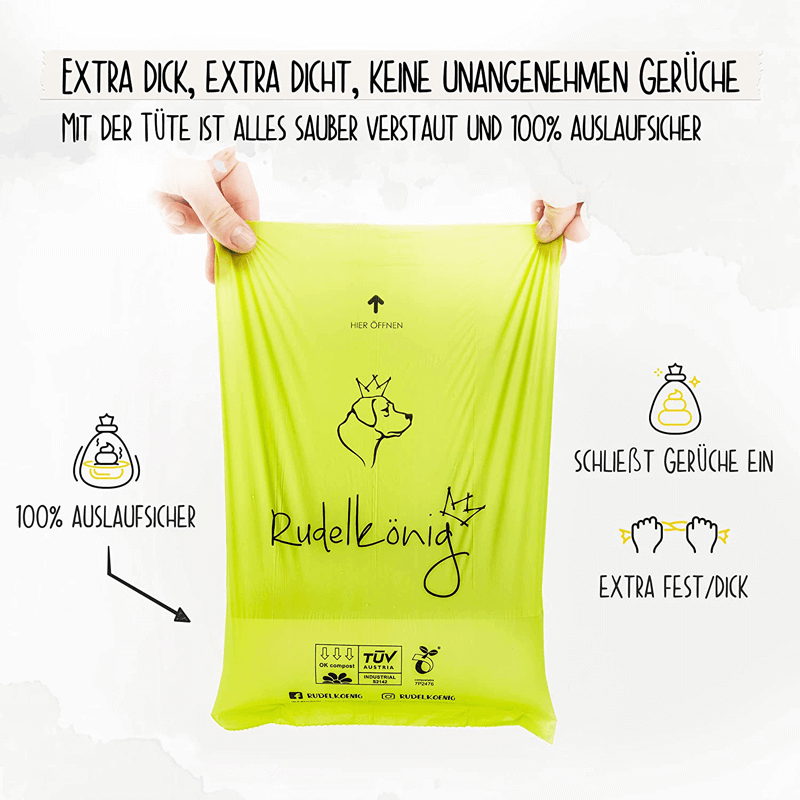 Rudelkönig Kotbeutel (biologisch abbaubar)