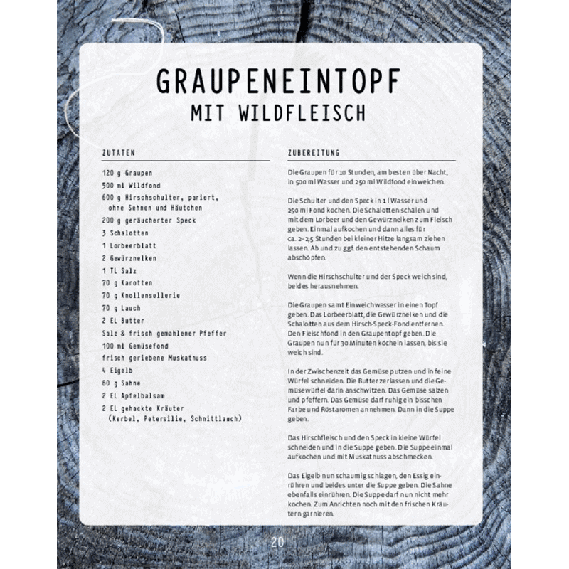 Kochbuch "Schnelle Wildgerichte"