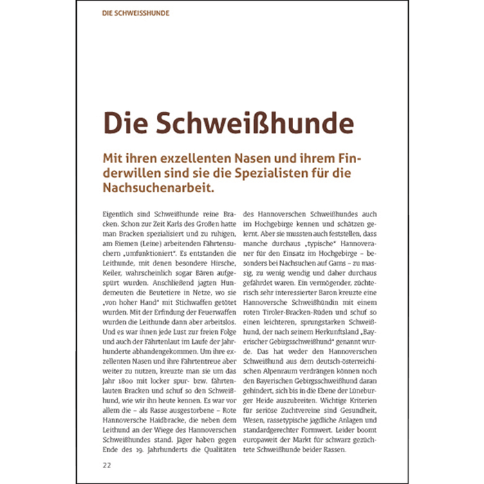 Hundebroschüre "Unsere Jagdhunde"