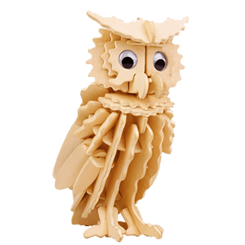 Holz 3D Puzzle Eule