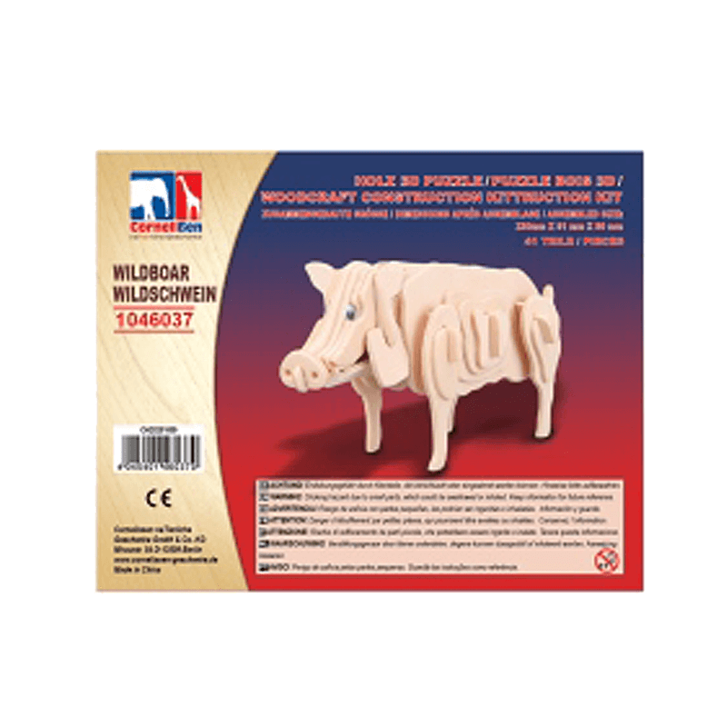 Holz 3D Puzzle Wildschwein