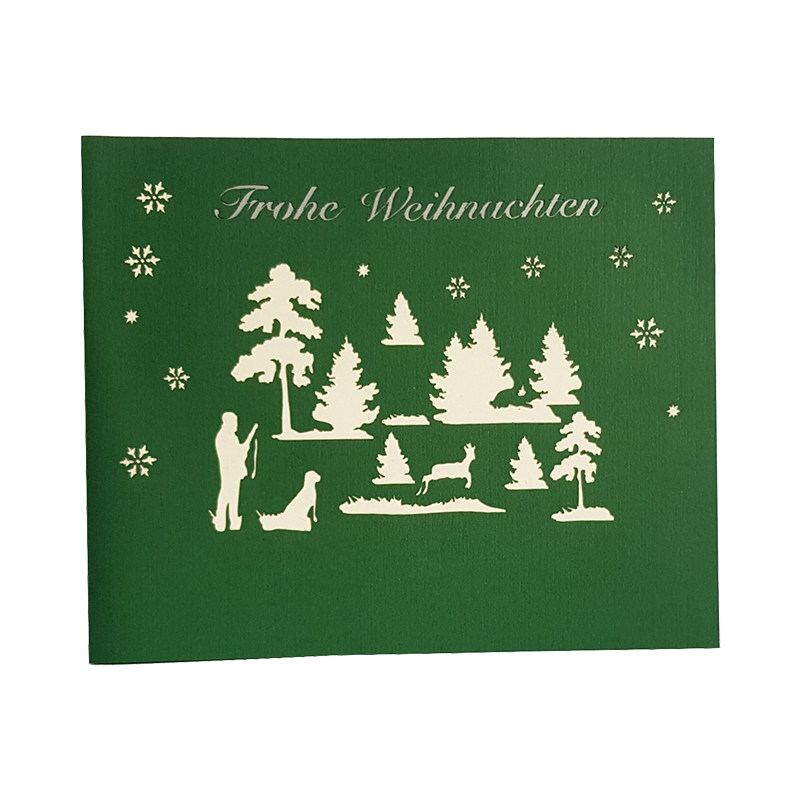 Weihnachtsedition Pop-Up Karte "Hochsitz"