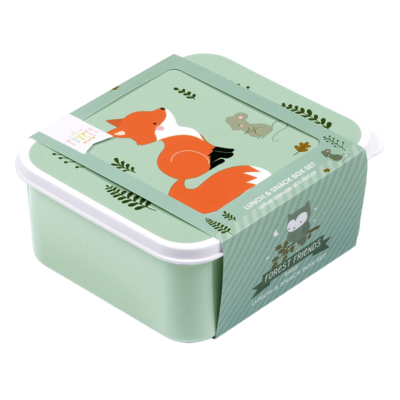 Kinder-Lunchbox 4er Set "Waldfreunde"