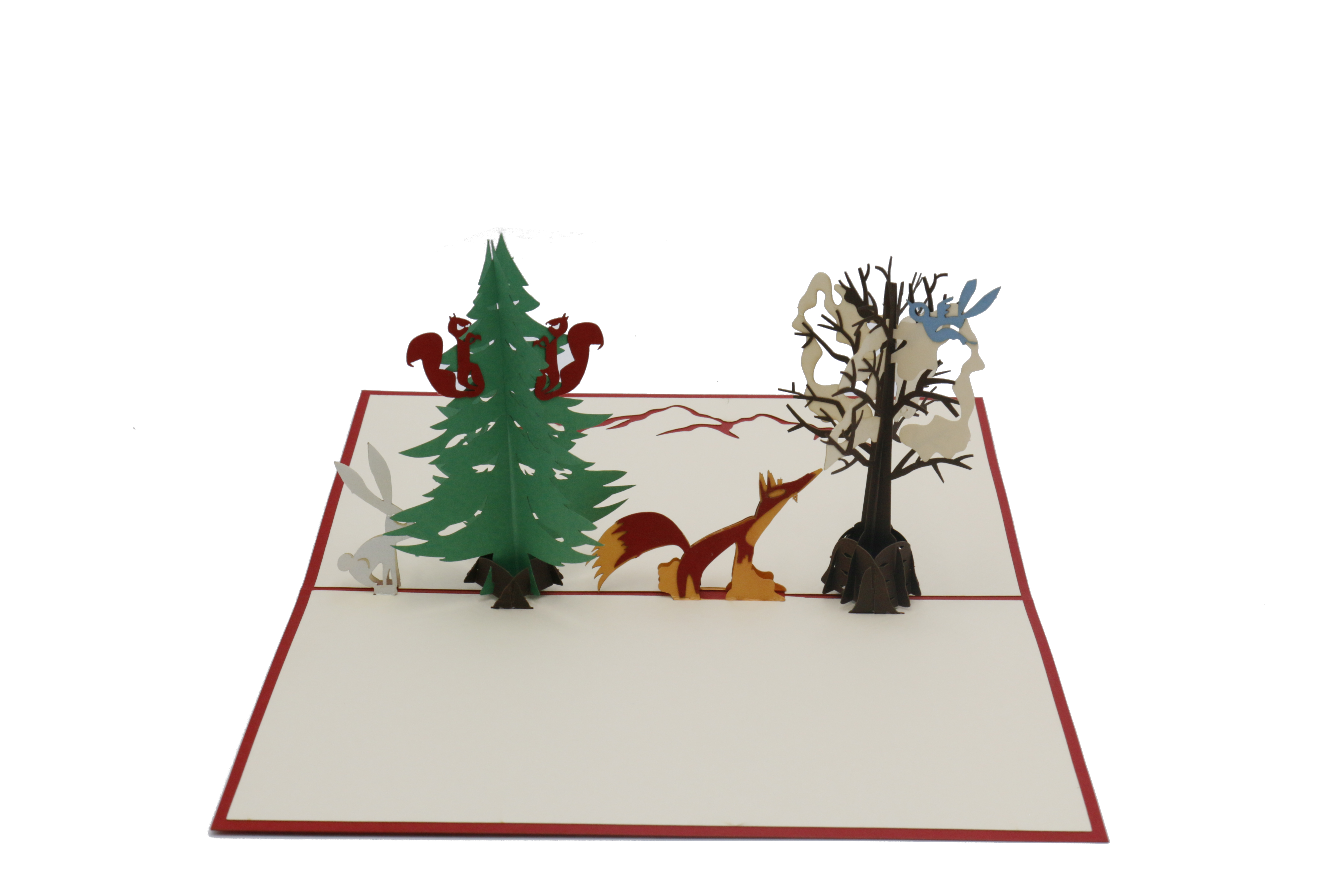 Pop-Up Karte "Winter-Wald"