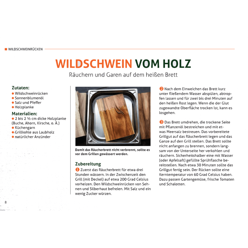 Rezeptbroschüre "Outdoor Cooking" (Wild auf Wild)