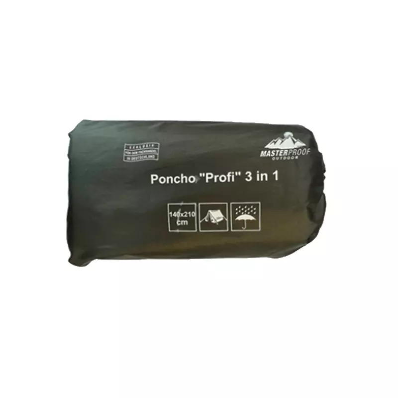 Poncho "Profi" 3‑in‑1 grün