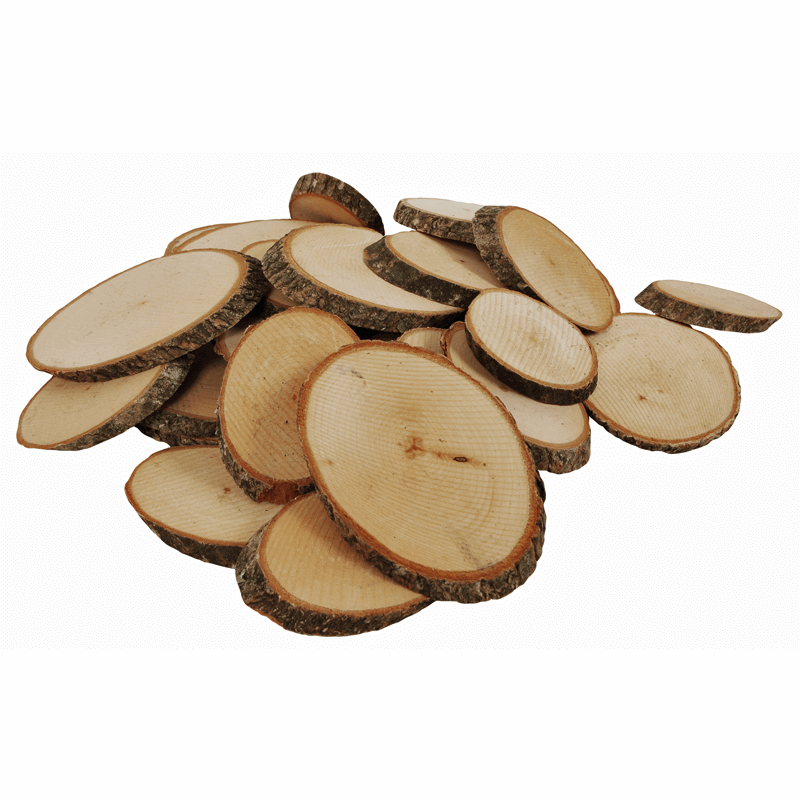 Naturholzscheiben oval (1 kg)