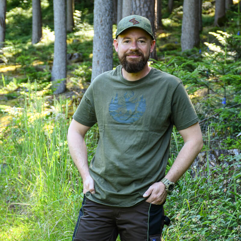 Jagd T-Shirt Hirsch