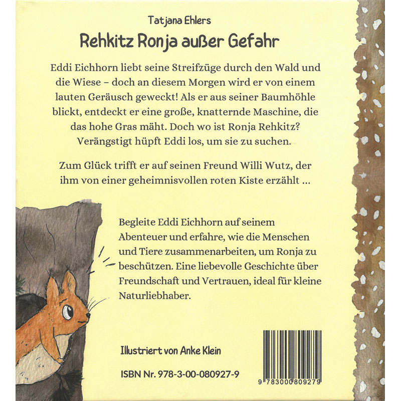 Kinderbuch "Rehkitz Ronja außer Gefahr"
