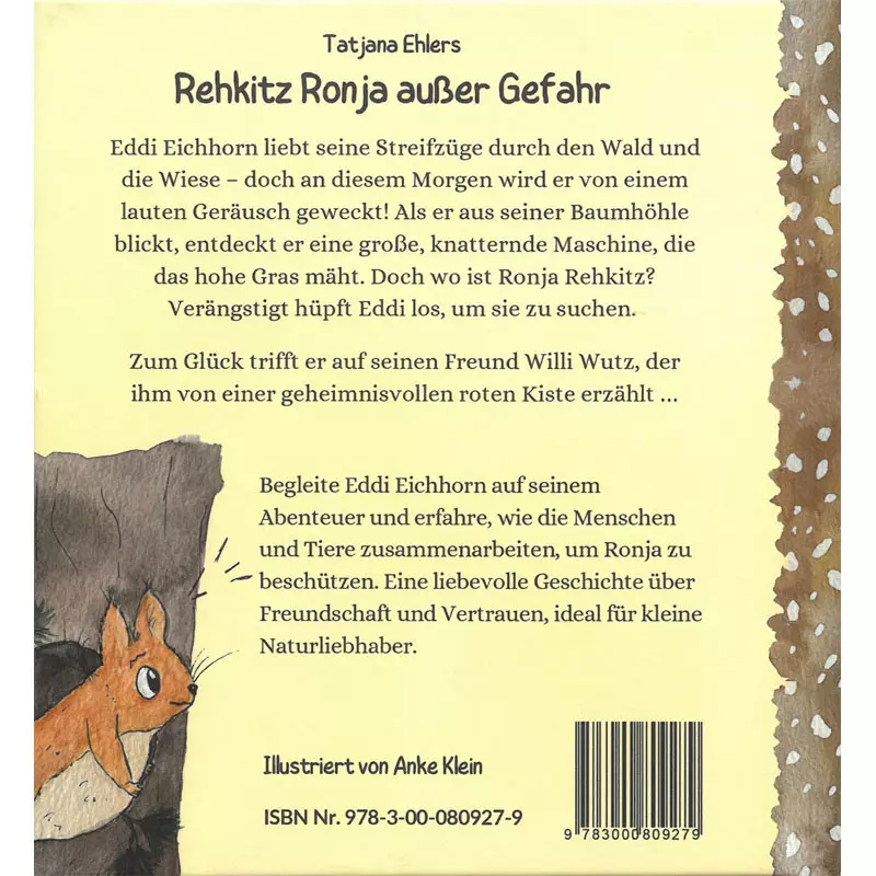 Kinderbuch "Rehkitz Ronja außer Gefahr"