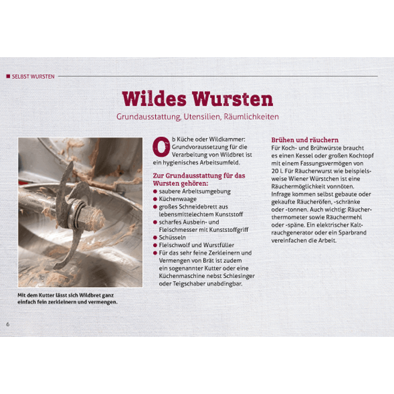 Rezeptbroschüre "Wildes Wursten"