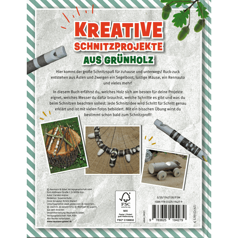 Kinderbuch "Tolle Schnitzereien - Neue Projekte Step by Step"