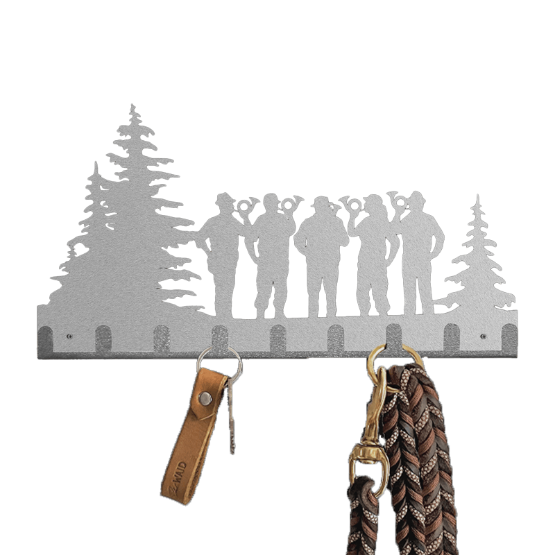 Schlüsselboard / Garderobe Jagdhornbläser