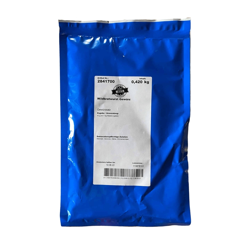 Gewürzmischung Wildbratwurst vom "Wilden Metzger"