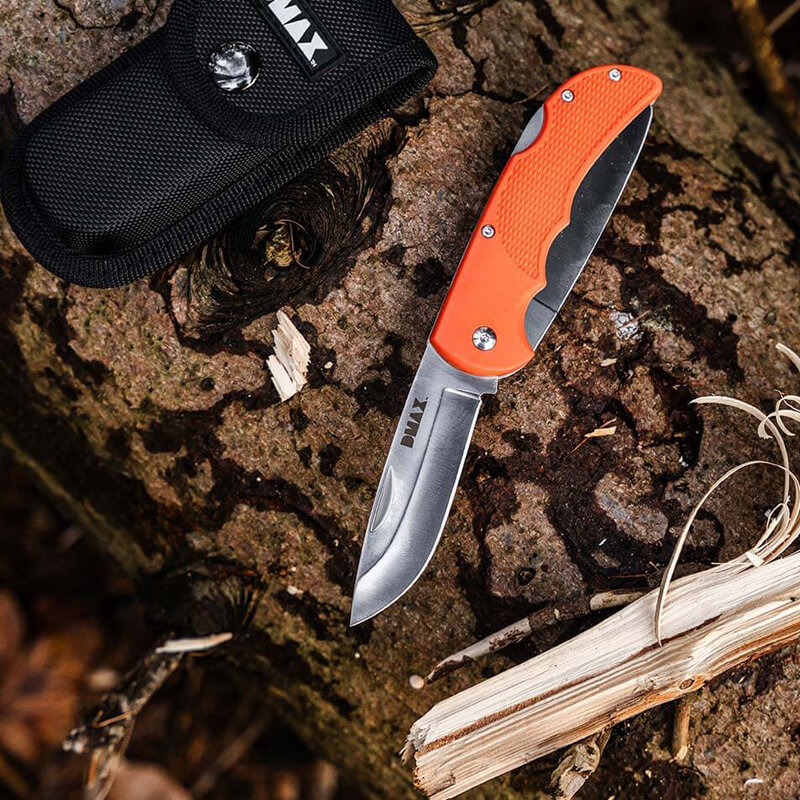 DMAX Hunting Pocket Knife Duo Taschenmesser orange
