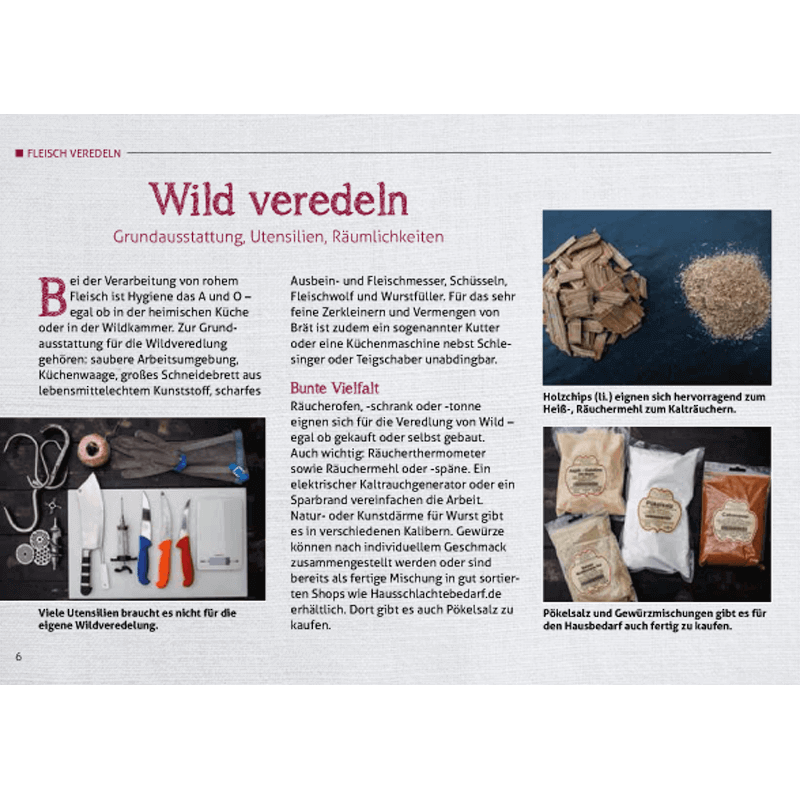 Rezeptbroschüre "Wild veredeln - Pökeln, Räuchern, Trocknen"
