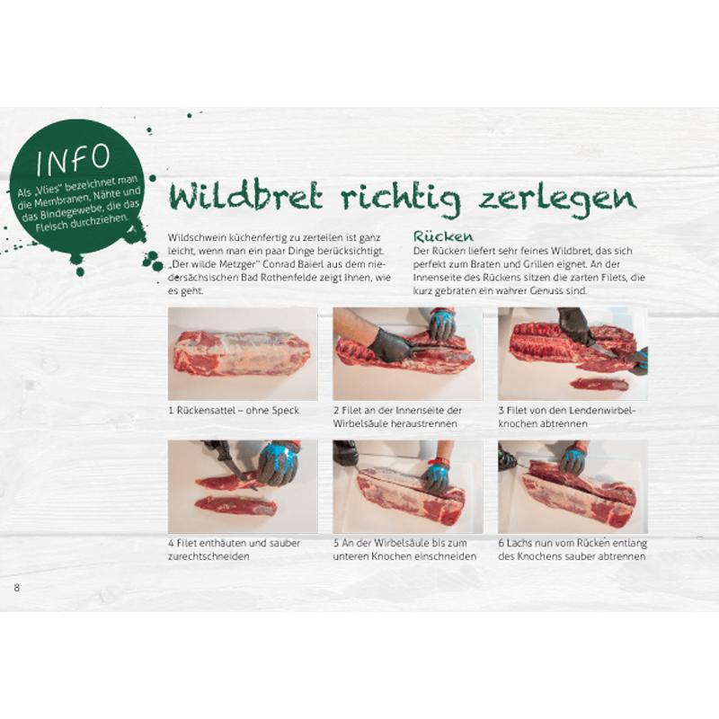 Rezeptbroschüre "Wildfleisch richtig verarbeiten"