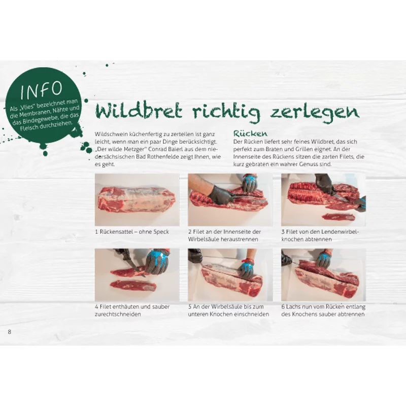 Rezeptbroschüre "Wildfleisch richtig verarbeiten"