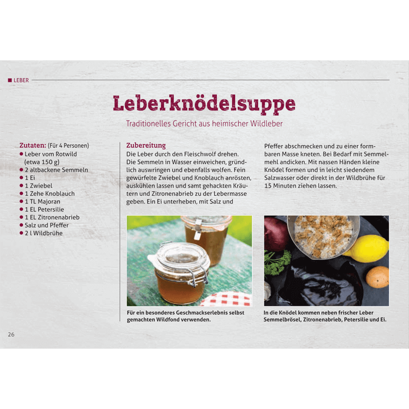 Rezeptbroschüre "Wilde Innereien" (Wild auf Wild)
