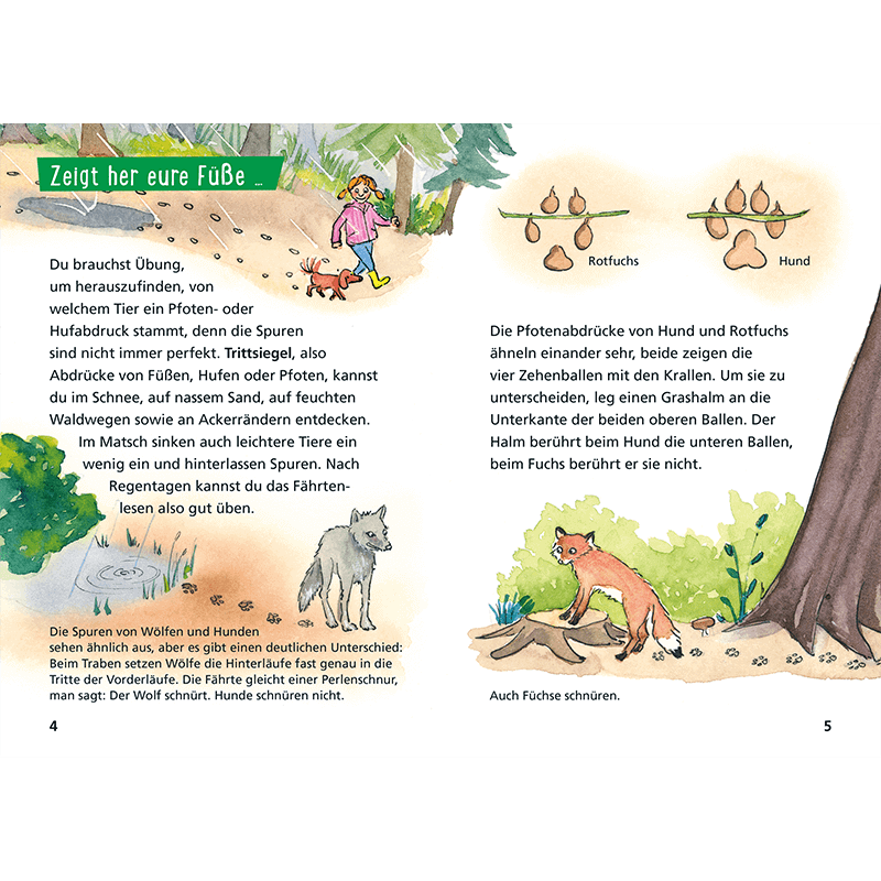 Kinderbuch "Pixi Wissen 107: Tierspuren"