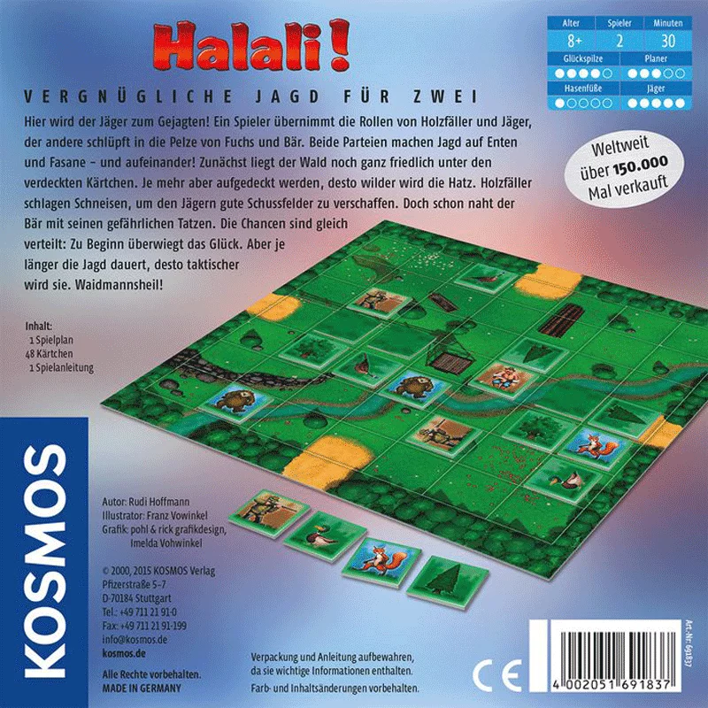 Spiel "Halali! - Vergnügliche Jagd für Zwei"