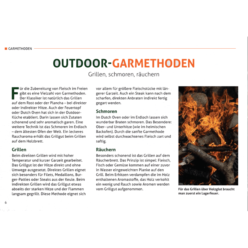 Rezeptbroschüre "Outdoor Cooking" (Wild auf Wild)