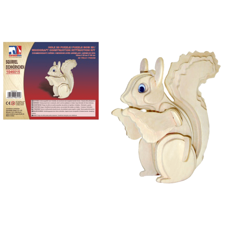 Holz 3D Puzzle Eichhörnchen