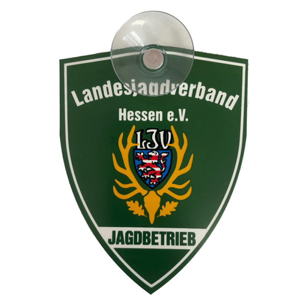 LJV Hessen - Autoschild "Jagdbetrieb"