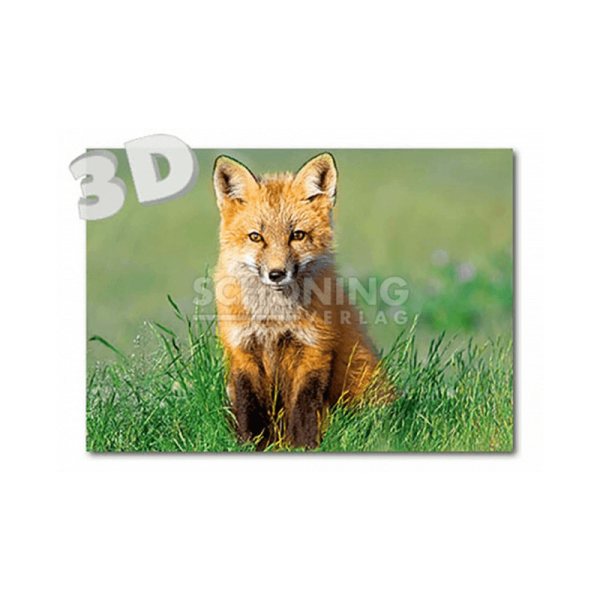 3D-Postkarte Fuchs